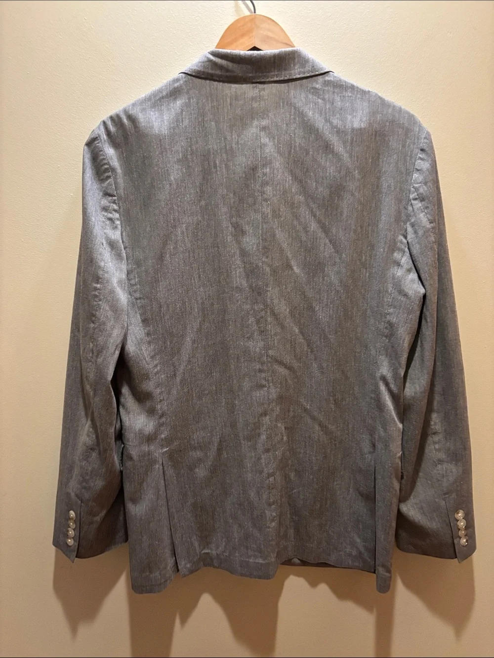 J. Crew Gray Linen-Blend Two-Button Sport Coat